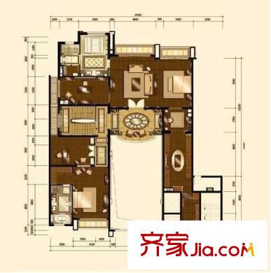 星河湾 1室 户型图