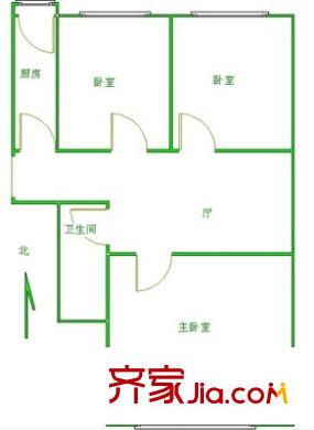 蓮花池東路24號院 3室 戶型圖