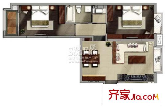 遠(yuǎn)雄大觀B3戶型