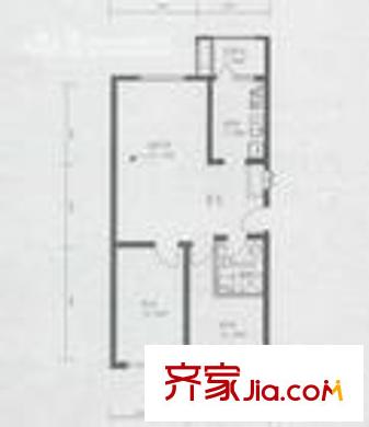 北洼路83号院 2室 户型图