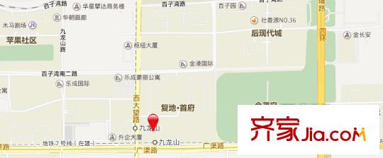 时代帝景交通图帝景广渠路21号