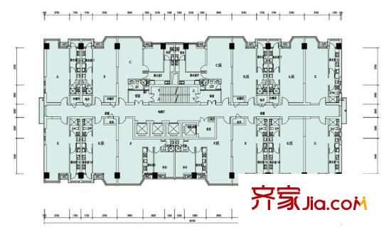 时代帝景户型图户型分布图