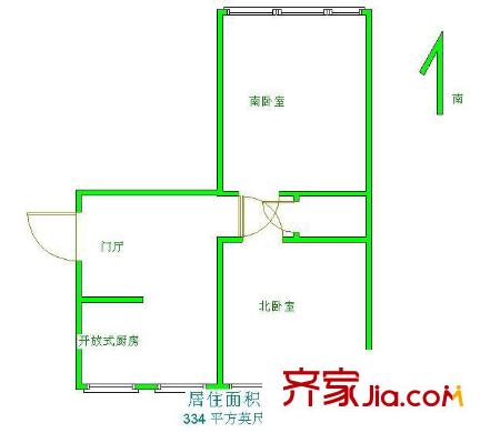 蓮花池東路24號(hào)院戶型圖戶型圖 2室1廳1衛(wèi)1廚