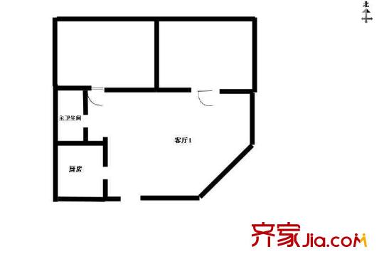 西便门内大街79号院户型图户型图 2室1厅1卫1厨