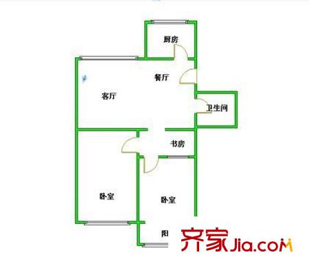 万寿园 2室 户型图