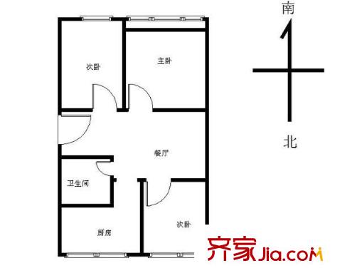 万寿园 1室 户型图