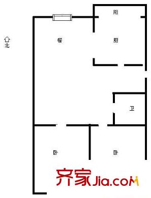 福溪家园 2室1厅1厨1卫60平