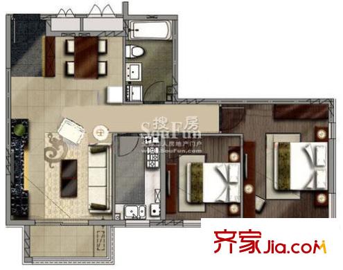 遠(yuǎn)雄大觀B1戶型