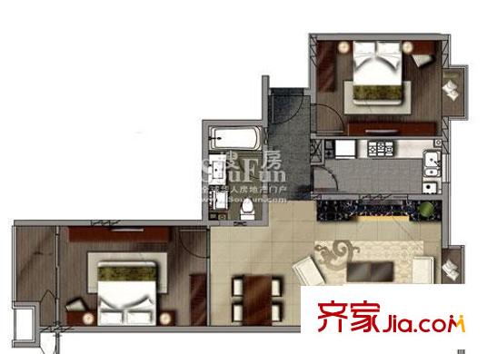 遠(yuǎn)雄大觀B2戶型