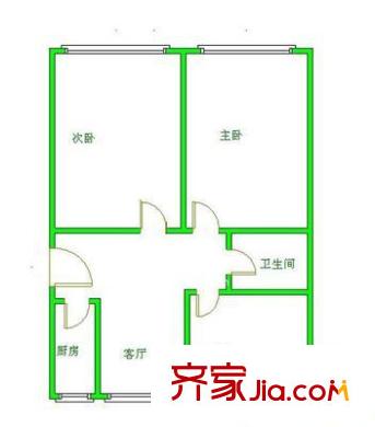 水碓子小区 3室 户型图