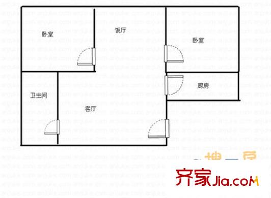 宣兴大厦 2室 户型图