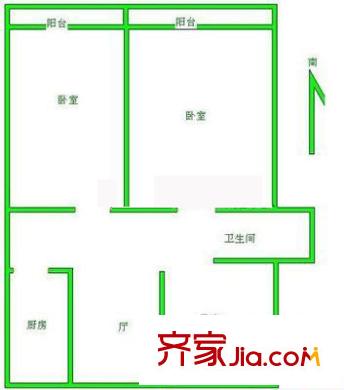 西三环北路82号院 4室 户型图