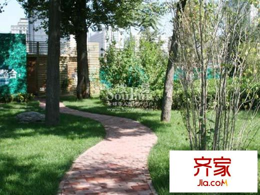 红山世家实景图园林2008-09
