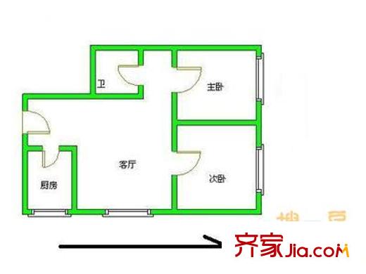 和祥苑 2室 户型图