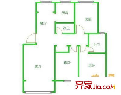 和祥苑 4室 户型图