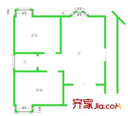 颐阳山水居 4室 户型图