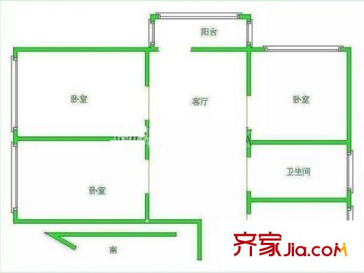 海户西里33号院 0室 户型图