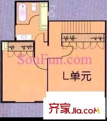 方圆公寓户型图户型图 1室1厅1卫1厨