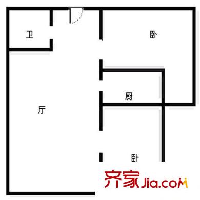 甘露家园 2室 户型图