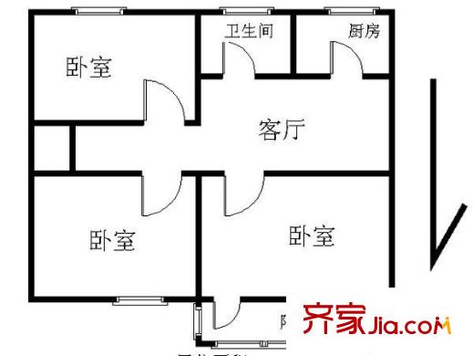 东八里庄北里3室1厅1卫