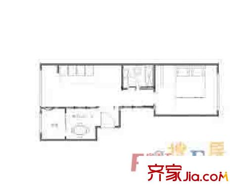 和谐雅园户型图户型图 1室1厅1卫1厨