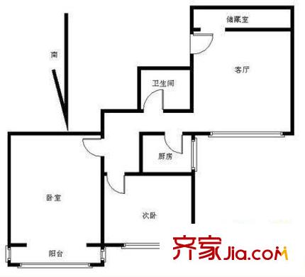 和祥苑 2室 户型图