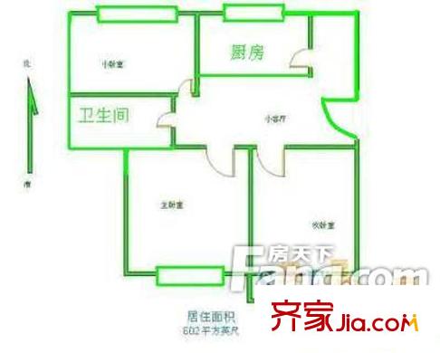 南緯路南巷9號(hào)院戶型圖戶型圖 3室1廳1衛(wèi)1廚