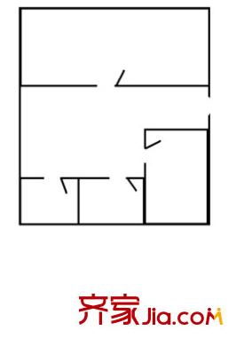 科印小区 2室 户型图