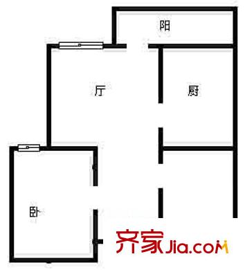 甘露家园户型图户型图 1室1厅1卫1厨