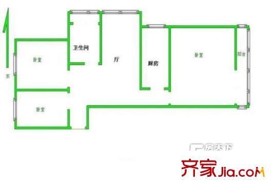 北蜂窝100号院户型图户型图