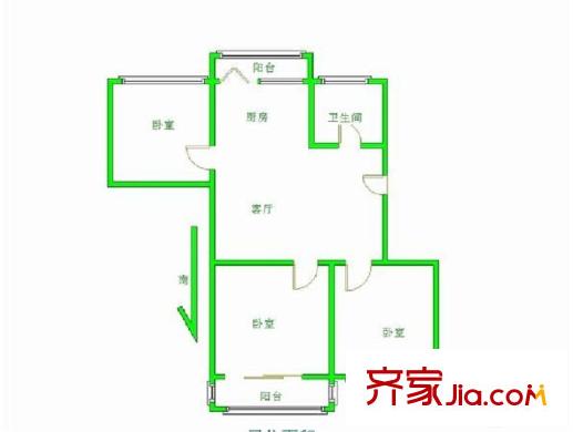北洼路又一村户型图 户型图