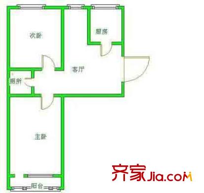 青春汇馆户型图户型图 2室1厅1卫1厨