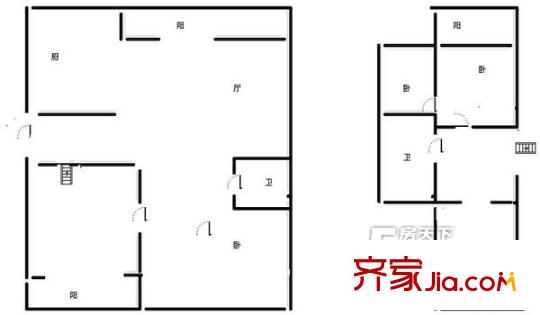 彩虹园小区 户型图