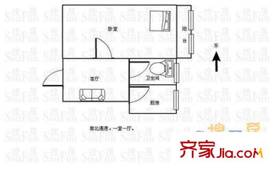 南緯路南巷9號(hào)院戶型圖戶型圖 1室1廳1衛(wèi)1廚