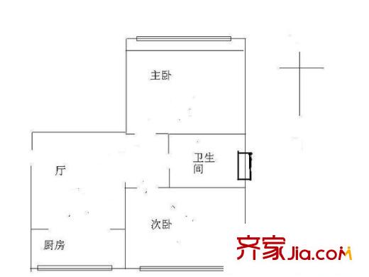 北洼路又一村 2室 户型图