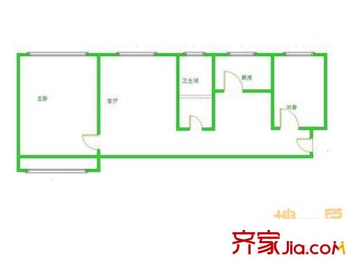 电建南院 2室 户型图