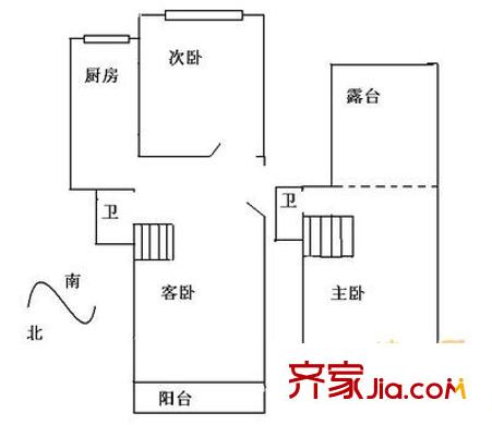 麗豪園戶型圖戶型圖 3室1廳2衛(wèi)1廚