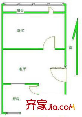 芍药居5号院户型图户型图 1室1厅1卫1厨