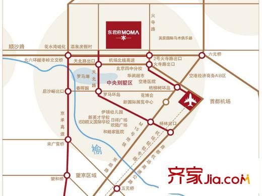 东君府MOMA交通图区域