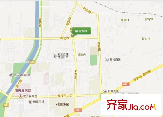 檀宫秀府交通图