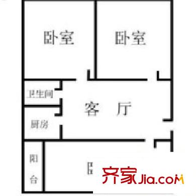 圣馨大地家园 3室 户型图