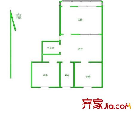 月华轩 4室 户型图