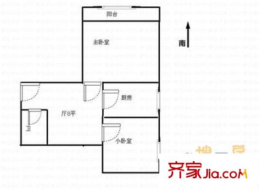 物华大厦 4室 户型图