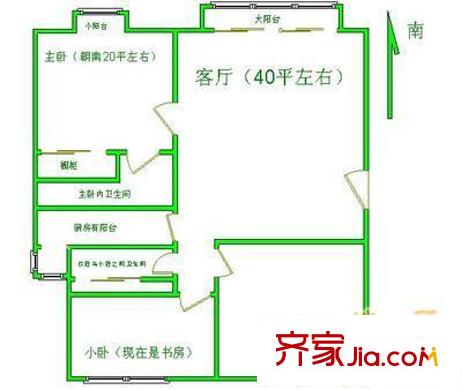 成铭大厦户型图户型图 3室1厅2卫1厨