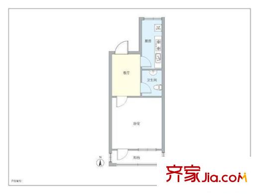 小南庄 1室 户型图