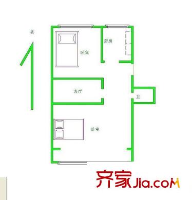 小南庄 2室 户型图