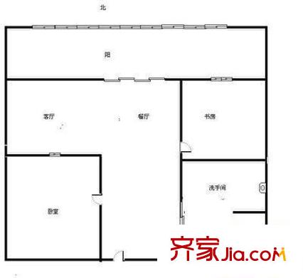 皓月苑户型图户型图 2室1厅1卫1厨