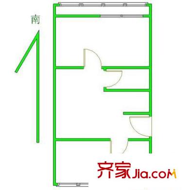 翠微路16号院 2室 户型图