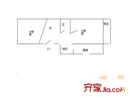 万寿路西街9号院 2室 户型图