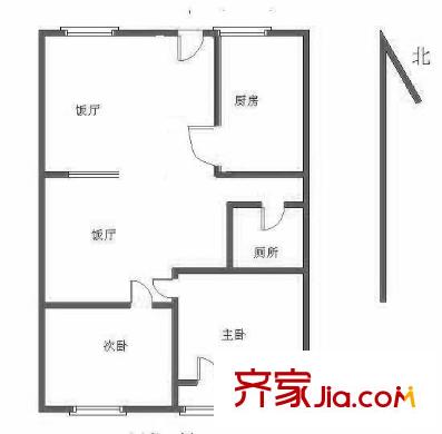 小南庄 2室 户型图